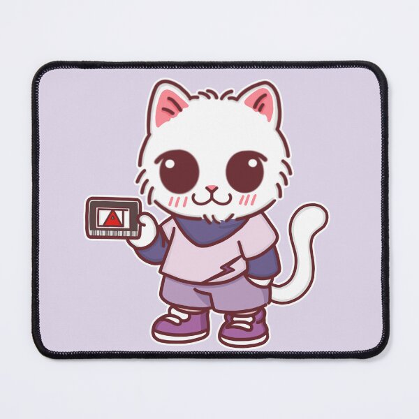 Item preview, Chibi Cat with Hunter License Card designed and sold by BGMeYou.