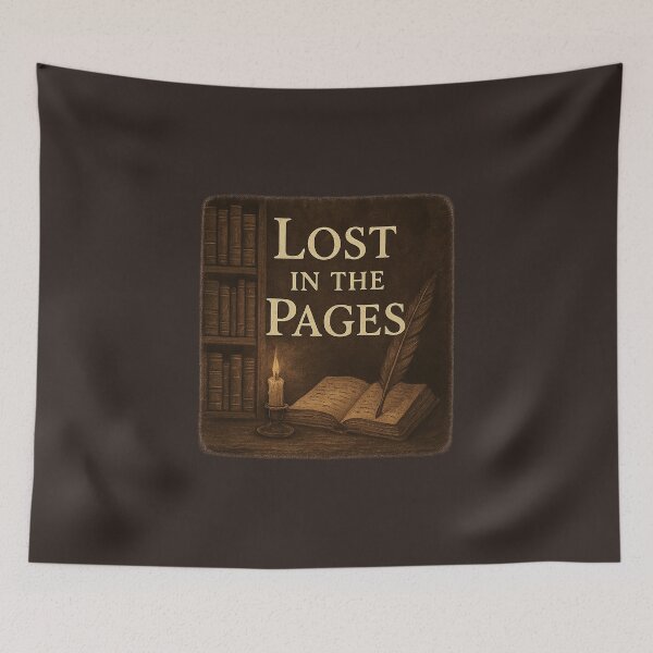 Item preview, Lost in the Pages – Dark Academia Library Aesthetic designed and sold by Bratak.