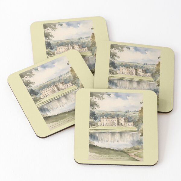 Item preview, Pride and Prejudice Pemberley Watercolour Landscape designed and sold by booksnbobs.