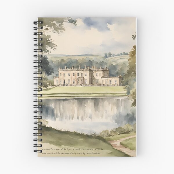 Item preview, Pride and Prejudice Pemberley Watercolour Landscape designed and sold by booksnbobs.