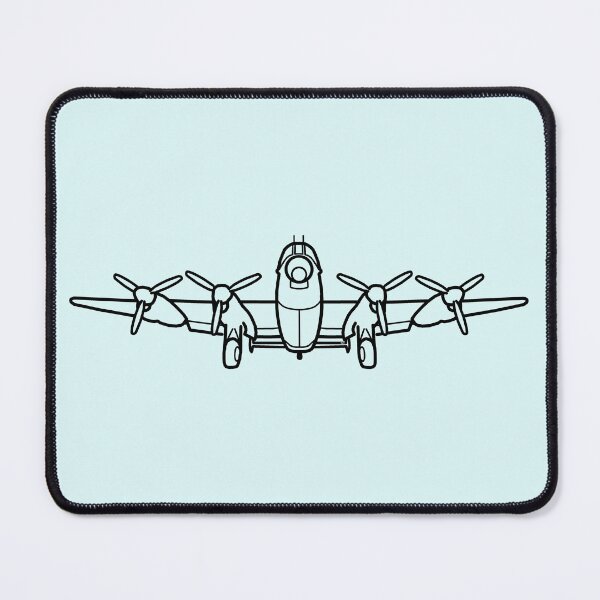 Item preview, Lancaster bomber WW2 combat aircraft outline (black) designed and sold by soitwouldseem.