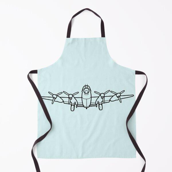 Item preview, Lancaster bomber WW2 combat aircraft outline (black) designed and sold by soitwouldseem.