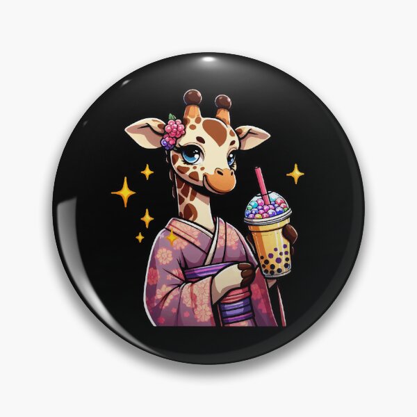 Item preview, Giraffe Bubble Boba Tea Anime Cute Kawaii designed and sold by Artistoos.