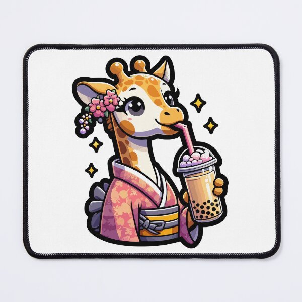 Item preview, Giraffe Bubble Boba Tea Anime Cute Kawaii designed and sold by Artistoos.