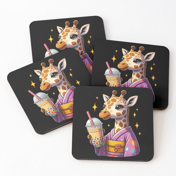 Item preview, Giraffe Bubble Boba Tea Anime Cute Kawaii designed and sold by Artistoos.