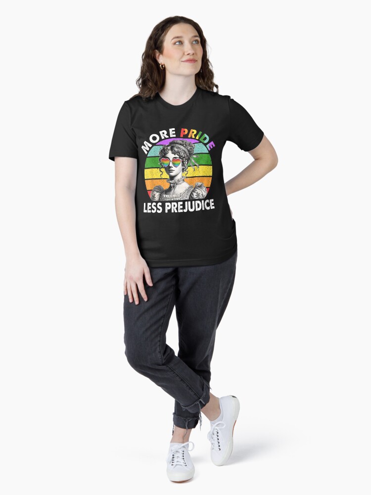 Thumbnail 4 of 7, Essential T-Shirt, More Pride Less Prejudice Pride Month LGBTQ Gay Lesbian designed and sold by lidanmasi.