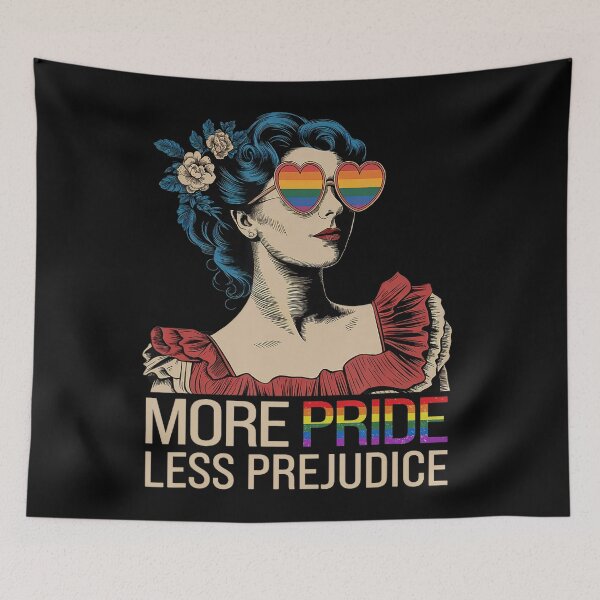 Item preview, More Pride Less Prejudice Pride Month LGBTQ designed and sold by lidanmasi.