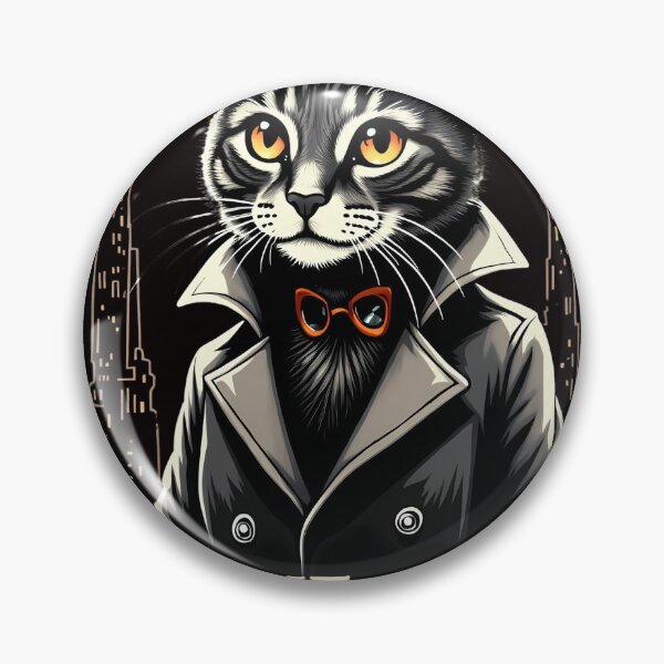 Item preview, Torrie Noir - Detective Cat Art designed and sold by Crush-Vogue.
