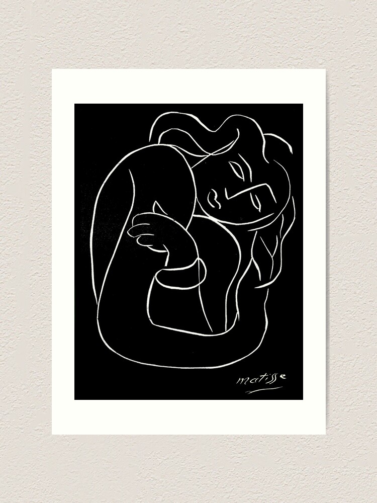 Henri Matisse Woman Line Art Vintage Poster Art Print 