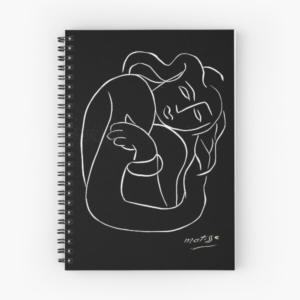 Item preview, TAHITIAN LADY : Vintage Matisse Black and White Painting Print designed and sold by posterbobs.