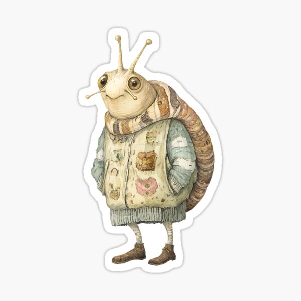 Item preview, Cozy Cottagecore Snail designed and sold by bapupa.