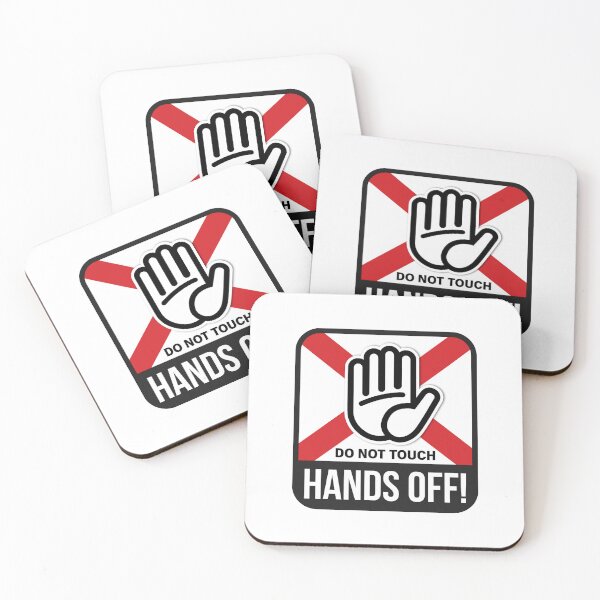 Item preview, Hands Off - Do Not Touch Sign (ฺBlack) designed and sold by MiniindY Pop.
