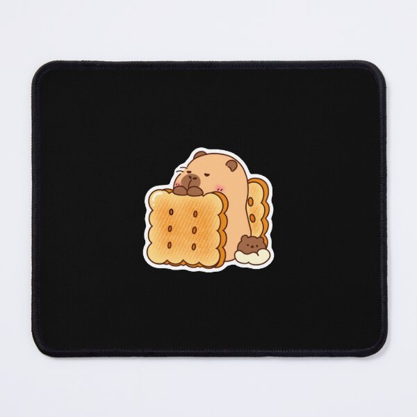 Aperçu de l'œuvre Capybara mignon avec des biscuits créée et vendue par Ricky Lee.