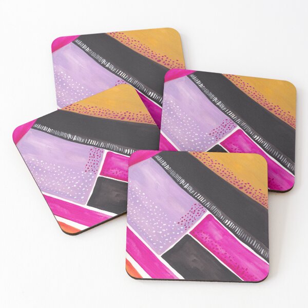 Item preview, Purple Line Geometric Abstract Painting designed and sold by elliebart.