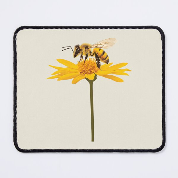 Item preview, Cottagecore Art: Honey Bee on a Flower designed and sold by bapupa.