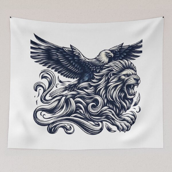 Item preview, Flying Eagle Roaring Lion designed and sold by kharatsuchita.