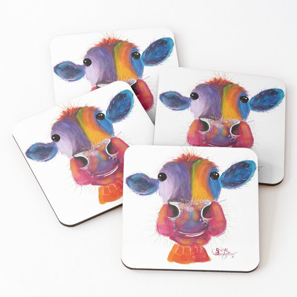 Item preview, Cow PRiNT  'LooLoo' by Shirley MacArthur designed and sold by Shirley MacArthur Art.