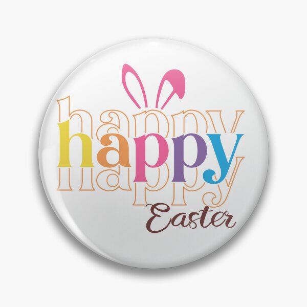 Item preview, Happy Easter Bunny Ears Colorful Typography Gifts designed and sold by Maniutek.