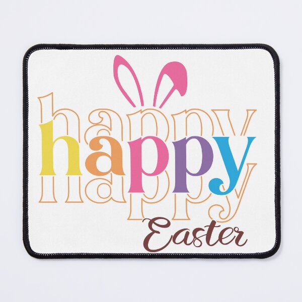 Item preview, Happy Easter Bunny Ears Colorful Typography Gifts designed and sold by Maniutek.