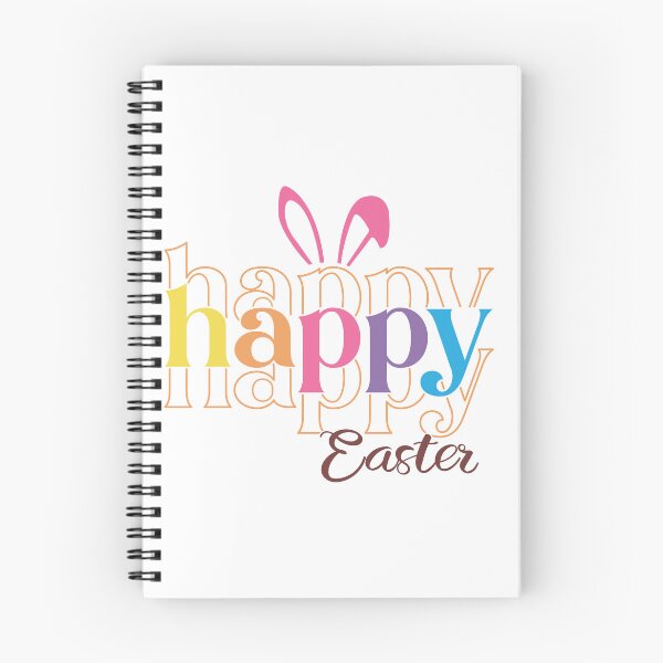 Item preview, Happy Easter Bunny Ears Colorful Typography Gifts designed and sold by Maniutek.