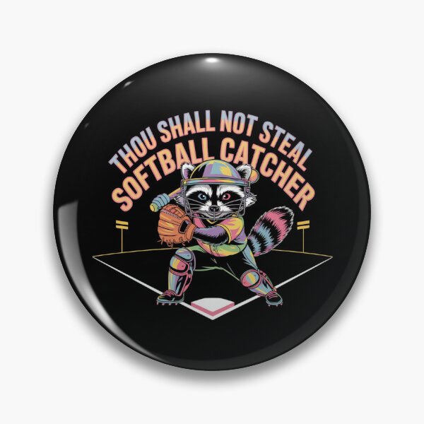 Item preview, Thou Shall Not Steal Softball Catcher designed and sold by TrendsLook.