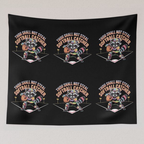 Item preview, Thou Shall Not Steal Softball Catcher designed and sold by TrendsLook.