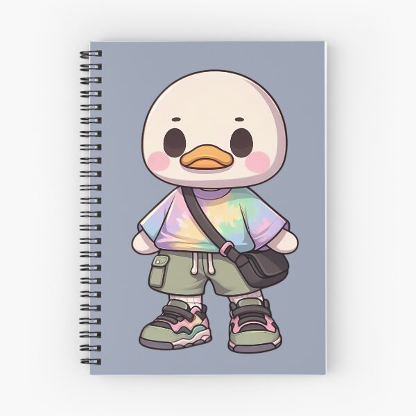 Item preview, Trendy Duck in Tie-Dye Shirt and Sneakers designed and sold by Kwanbaba21.