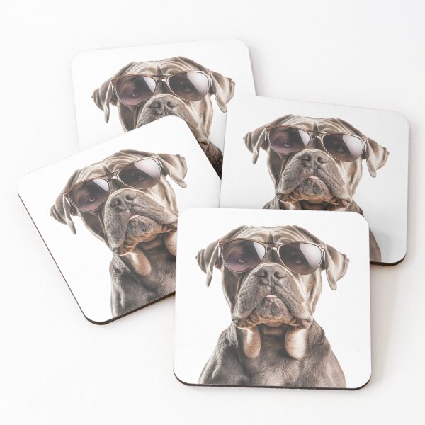Item preview, Funny cool Neapolitan Mastiff Dog wearing sunglasses designed and sold by LazyOwlStore.