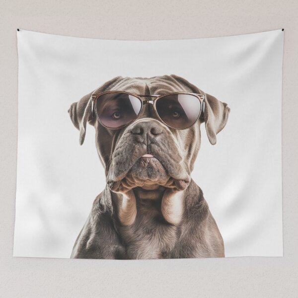 Item preview, Funny cool Neapolitan Mastiff Dog wearing sunglasses designed and sold by LazyOwlStore.