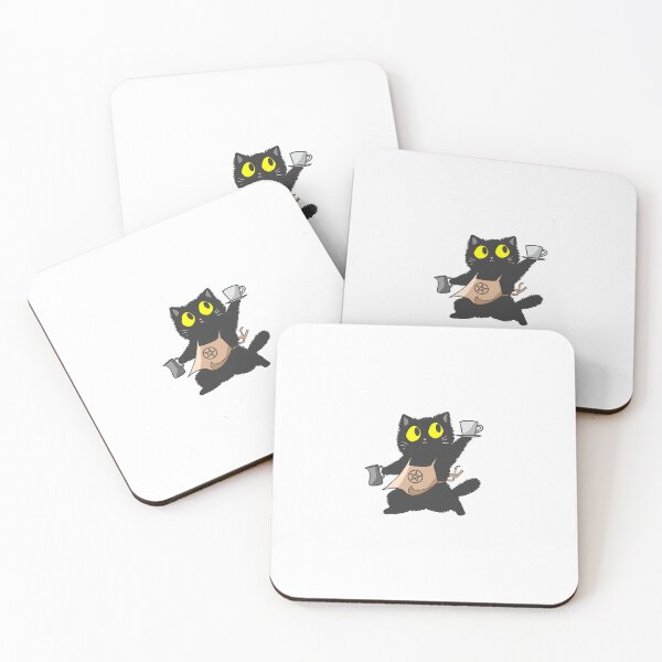 Item preview, Barista Cat designed and sold by TheMoonlightShop.