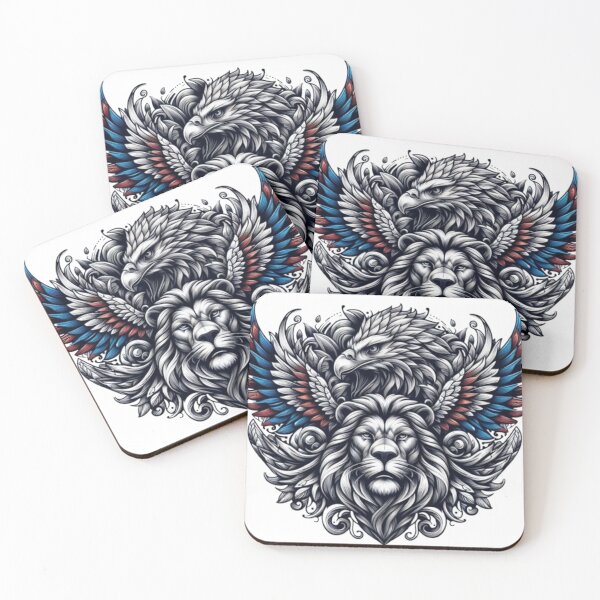 Item preview, Lion & Eagle Drawing designed and sold by kharatsuchita.