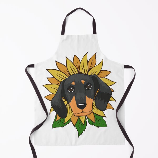 Item preview, Cute Dachshund Dog on Sunflower Design designed and sold by Jaudaux Designs.