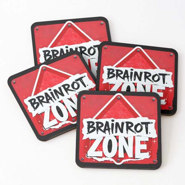 Item preview, Brainrot Zone table - refferring to the now trending Italian Brainrot Memes designed and sold by EmeraldeaArt.