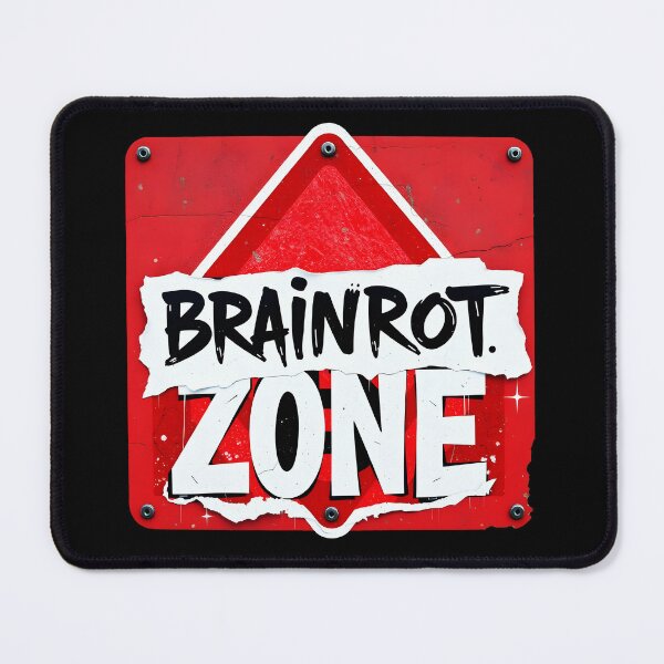 Item preview, Brainrot Zone table - refferring to the now trending Italian Brainrot Memes designed and sold by EmeraldeaArt.