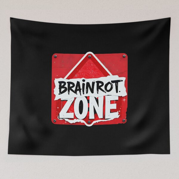 Item preview, Brainrot Zone table - refferring to the now trending Italian Brainrot Memes designed and sold by EmeraldeaArt.