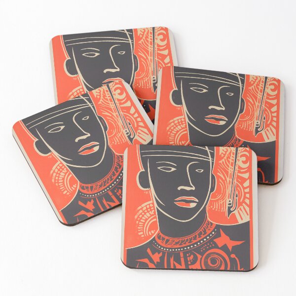 Item preview, Bold Red & Black Cultural Art designed and sold by djovan.