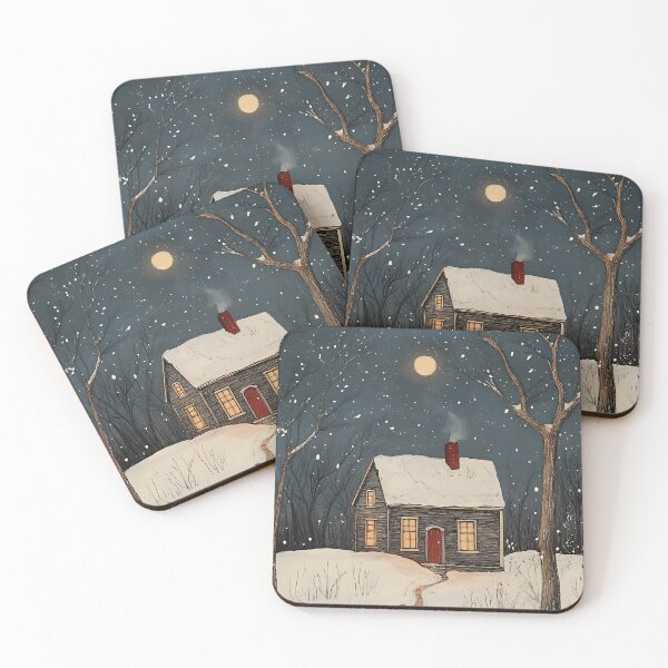 Item preview, Winter Cottagecore: Snowy Cabin Charm designed and sold by bapupa.