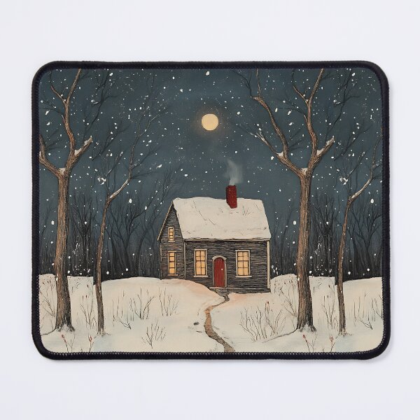 Item preview, Winter Cottagecore: Snowy Cabin Charm designed and sold by bapupa.