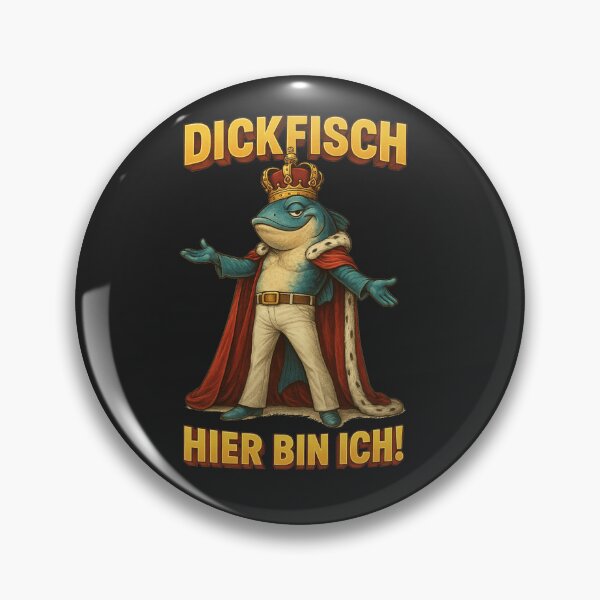 Item preview, Fatfish as King "Here I am!" designed and sold by DickfischWear.