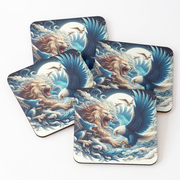 Item preview, Lion Roaring & Eagle Flying designed and sold by kharatsuchita.