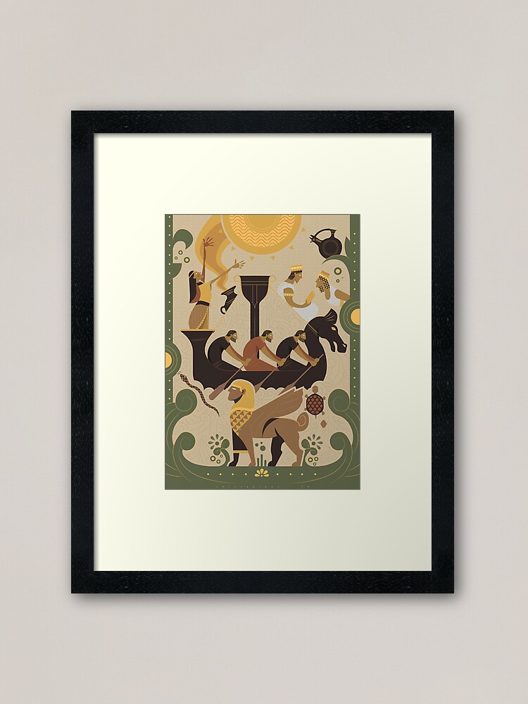 Thumbnail 1 of 7, Framed Art Print, Children of the Sea designed and sold by TribalCodex.