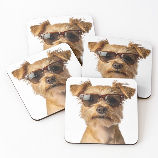 Item preview, Funny cool Norfolk Terrier Dog wearing sunglasses designed and sold by LazyOwlStore.