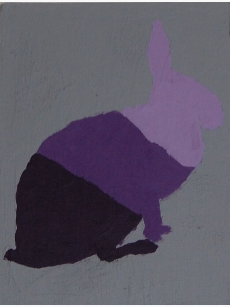 Thumbnail 3 of 3, Sticker, Purple Bunny designed and sold by artistDanJ.