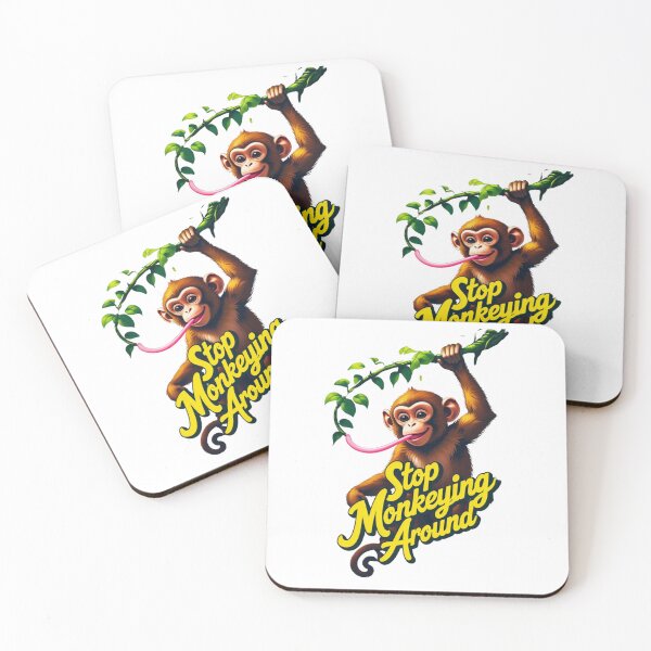 Item preview, Playful Monkey - Stop Monkeying Around designed and sold by BaisaStudio.