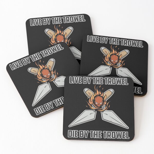 Item preview, Live by the Trowel, Die by the Trowel | Trowel Life - Skull & Crossed Tools, Construction Memorabilia designed and sold by gg-graphics-co.
