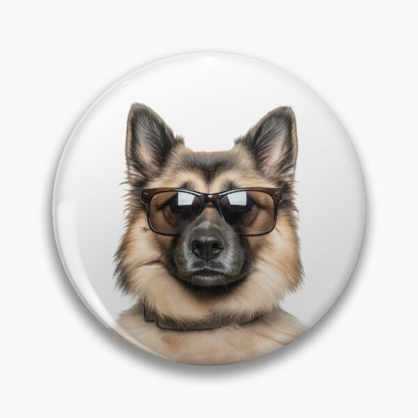 Item preview, Funny cool Norwegian buhund Dog wearing sunglasses designed and sold by LazyOwlStore.