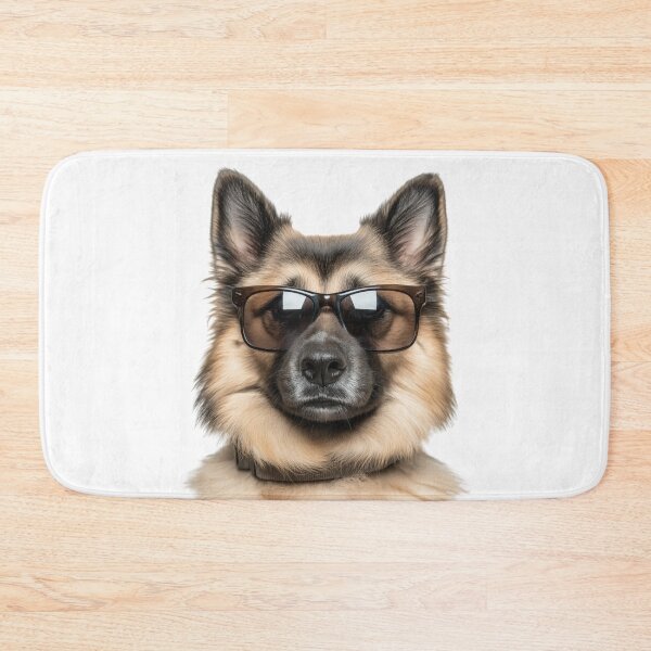 Item preview, Funny cool Norwegian buhund Dog wearing sunglasses designed and sold by LazyOwlStore.