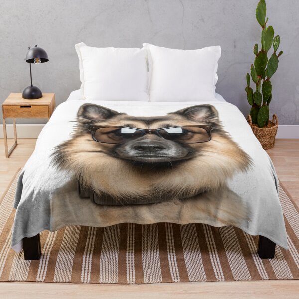 Item preview, Funny cool Norwegian buhund Dog wearing sunglasses designed and sold by LazyOwlStore.