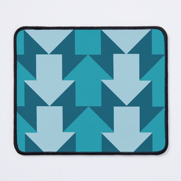 Item preview, Bold Geometric Arrows Pattern in Blue designed and sold by Prints & Wonders.
