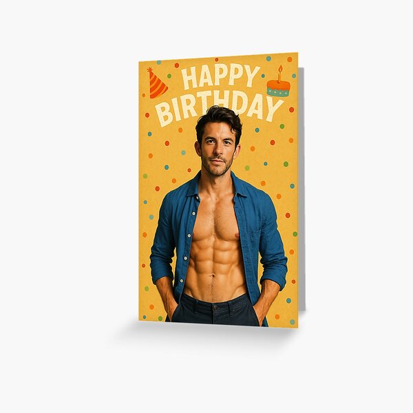 Aperçu de l'œuvre Abdos d'anniversaire et esprit britannique – Style Jonathan Bailey créée et vendue par Aryabek.